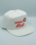 Vintage Cincinatti Red Split Bar Snapback Hat By Annco MLB
