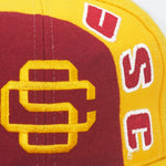 Vintage USC Trojans American Needle Big Logo Snapback Hat All Over Print WOOL