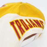 Vintage USC Trojans American Needle Big Logo Snapback Hat All Over Print WOOL