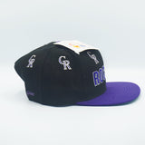 Vintage Colorado Rockies Snapback Hat Eds West Adult OSFA WOOL New With Tag 90s