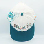 Vintage MIAMI DOLPHINS Pro Line Sports Specialties Pro Laser Line Hat Snapback WOOL