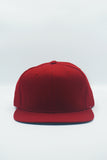 Vintage New Era Maroon Plain Snapback Hat WOOL New Without Tag 80s