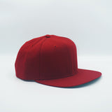 Vintage New Era Maroon Plain Snapback Hat WOOL New Without Tag 80s