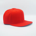 Vintage New Era Red Plain Snapback Hat WOOL New Without Tag 80s