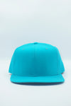 Vintage New Era SkyBlue Plain Snapback Hat WOOL New Without Tag 80s