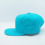 Vintage New Era SkyBlue Plain Snapback Hat WOOL New Without Tag 80s