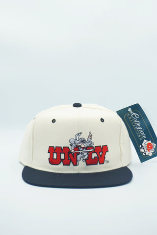 Vintage RARE New Era UNLV Snapback Hat 90s WOOL New With Tags