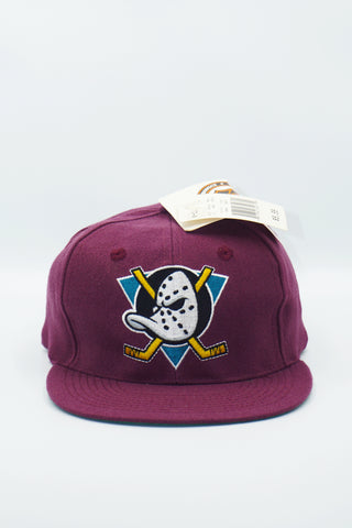 Vintage The Mighty Ducks NHL ANNCO Snapback Hat NEW WITH TAG WOOL