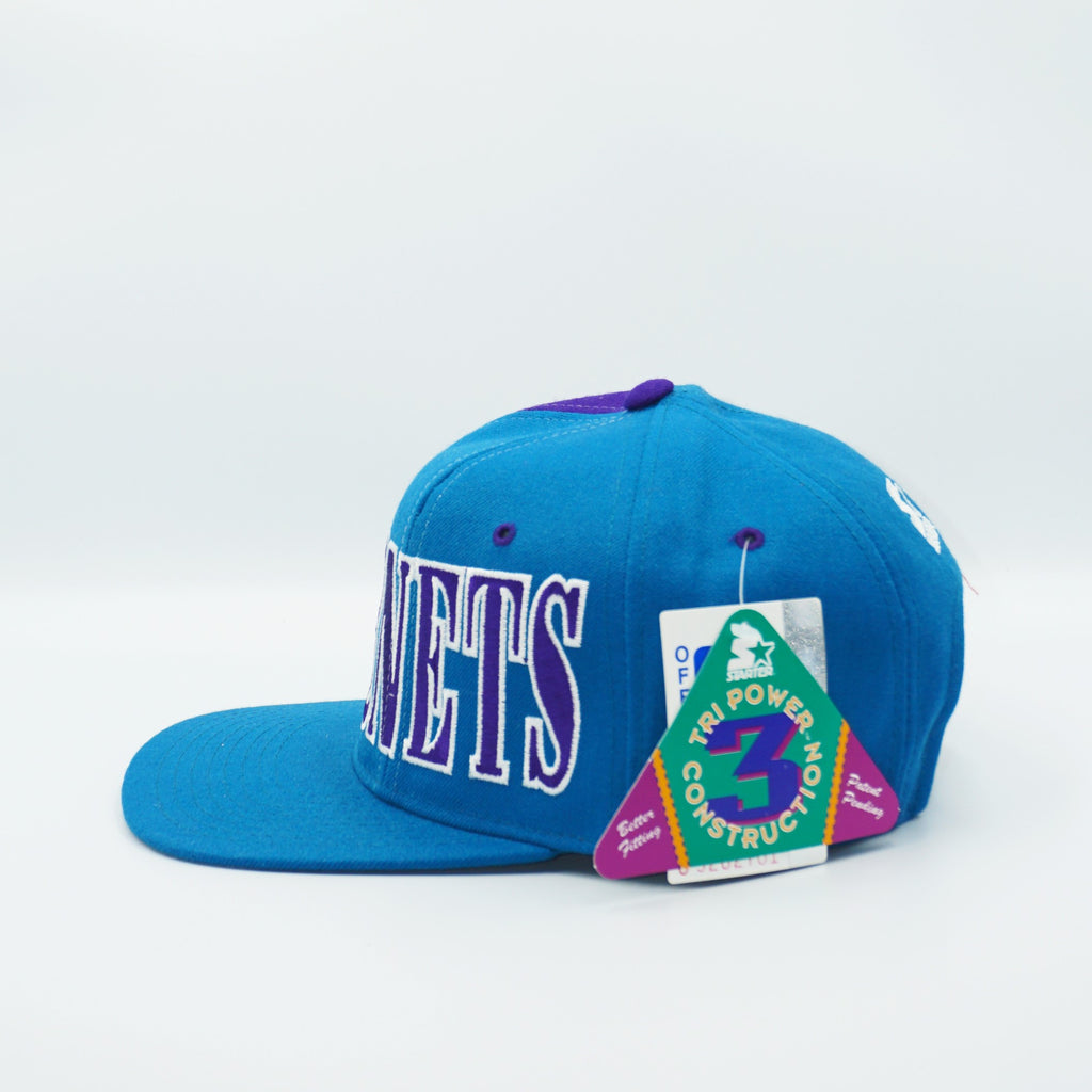 Vintage 90s Anaheim Mighty Ducks NHL Starter Tri Power Snapback Hat Cap