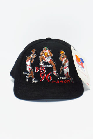 Vintage Chicago Bulls Sports Specialties 1995-96 Season Jordan Rodman Pippen New With Tag