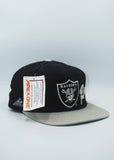 Vintage Oakland Raiders Side Script APEX ONE Black - New With Tag WOOL