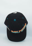 Vintage MIAMI DOLPHINS STARTER Spellout Black Dome -New Without Tag WOOL