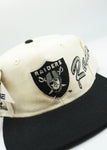 Vintage Oakland Raiders Side Script APEX ONE White  - New With Tag WOOL