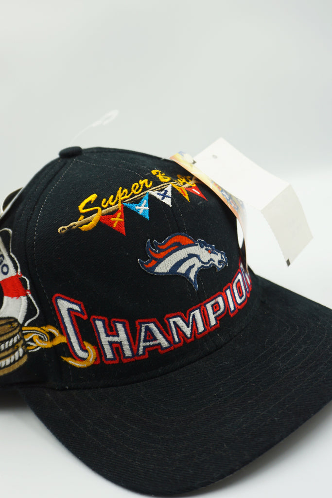 Vintage Denver Broncos Strapback Hat Super Bowl XXXII Champions – Laundry